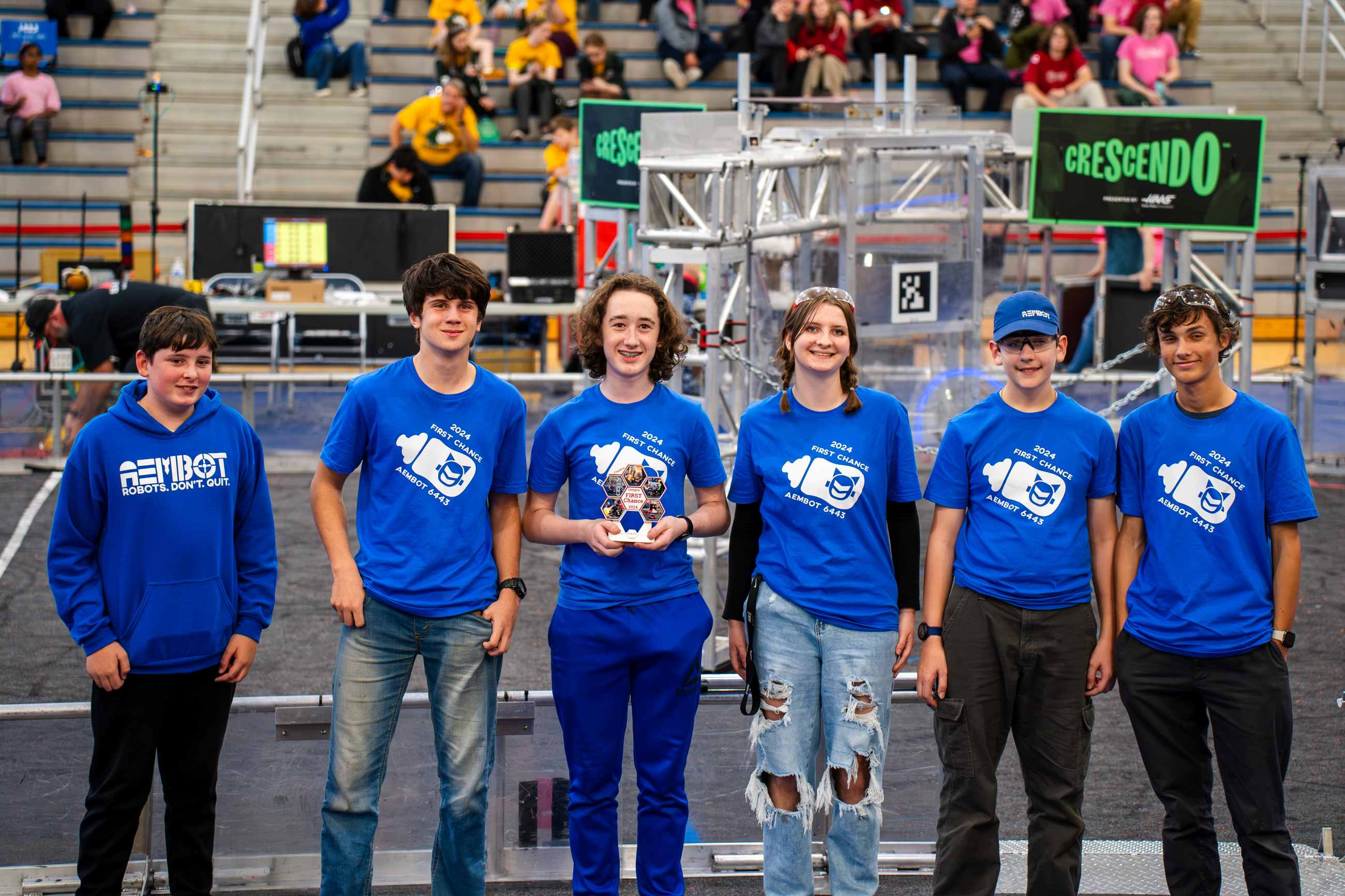 A photo with our award!